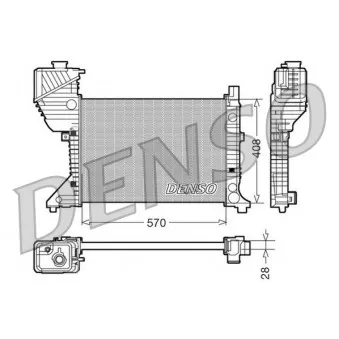 Radiateur, refroidissement du moteur DENSO DRM17016