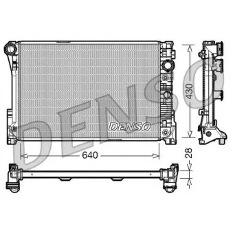 Radiateur, refroidissement du moteur DENSO DRM17043