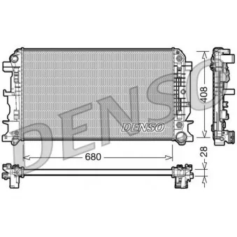 Radiateur, refroidissement du moteur DENSO DRM17044