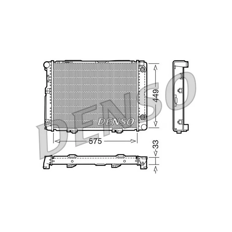 Radiateur, refroidissement du moteur DENSO DRM17061