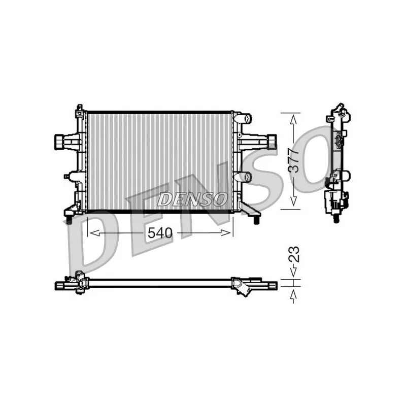 Radiateur, refroidissement du moteur DENSO DRM20080