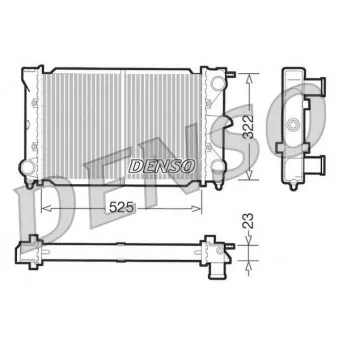 Radiateur, refroidissement du moteur DENSO DRM32003