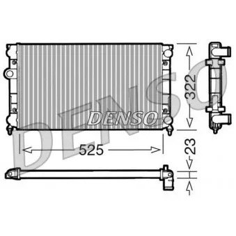 Radiateur, refroidissement du moteur DENSO DRM32006