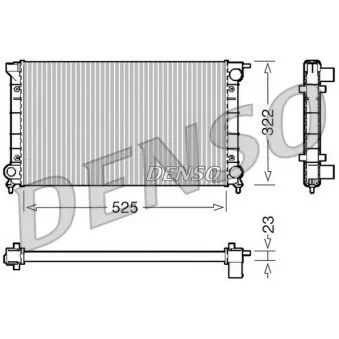 Radiateur, refroidissement du moteur DENSO DRM32024