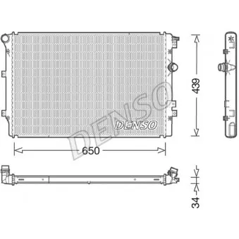 Radiateur, refroidissement du moteur DENSO DRM32046