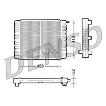 Radiateur, refroidissement du moteur DENSO DRM33002