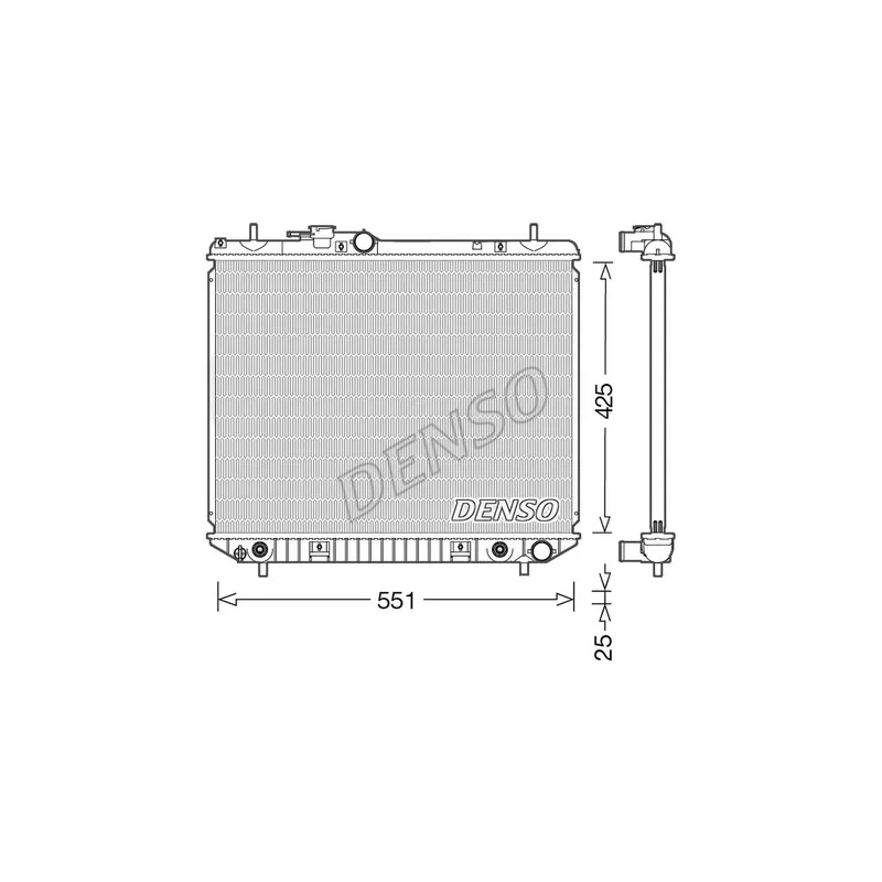 Radiateur, refroidissement du moteur DENSO DRM35005