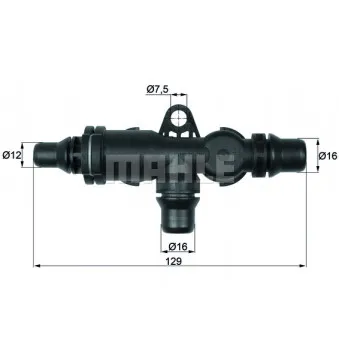 Thermostat, refroidissement d'huile BEHR TO 4 82