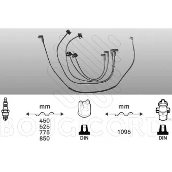 Kit de câbles d'allumage EFI AUTOMOTIVE 3136