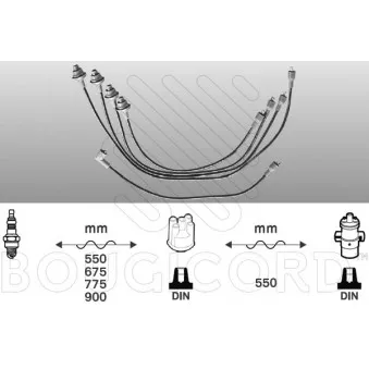 Kit de câbles d'allumage EFI AUTOMOTIVE 3379