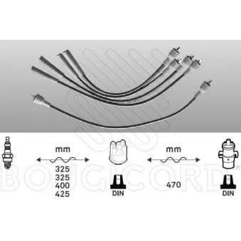 Kit de câbles d'allumage EFI AUTOMOTIVE 3414