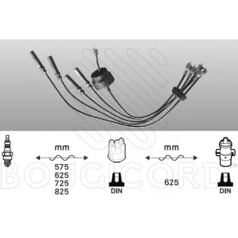 Kit de câbles d'allumage EFI AUTOMOTIVE 4038