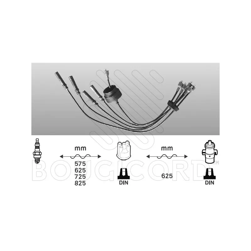 Kit de câbles d'allumage EFI AUTOMOTIVE 4038