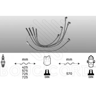 Kit de câbles d'allumage EFI AUTOMOTIVE 4060