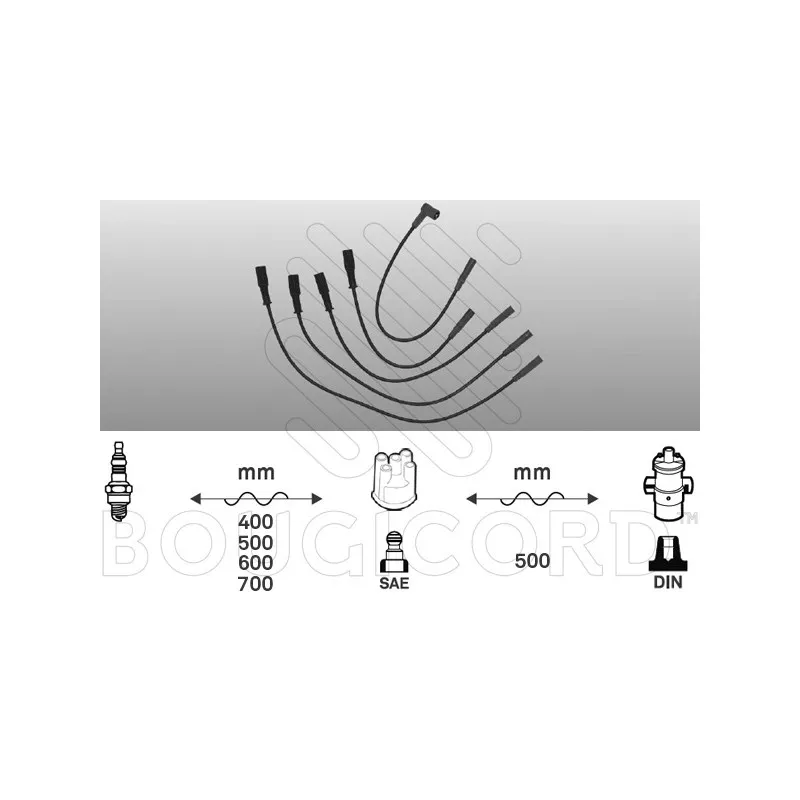 Kit de câbles d'allumage EFI AUTOMOTIVE 4081