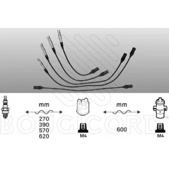 Kit de câbles d'allumage EFI AUTOMOTIVE 4100