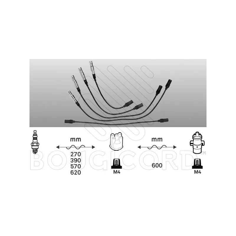 Kit de câbles d'allumage EFI AUTOMOTIVE 4100