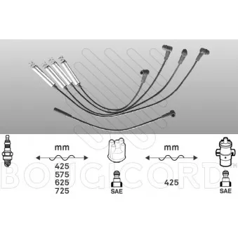 Kit de câbles d'allumage EFI AUTOMOTIVE 4122