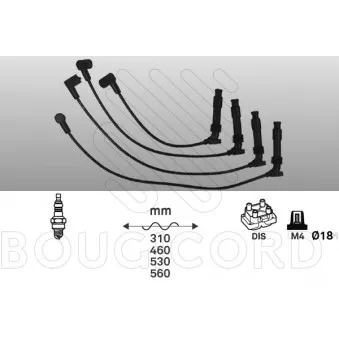 Kit de câbles d'allumage EFI AUTOMOTIVE 4163