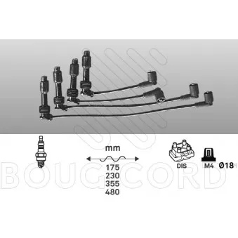 Kit de câbles d'allumage EFI AUTOMOTIVE 5101