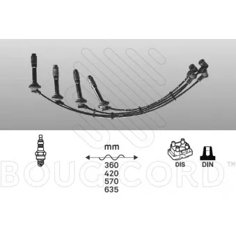 Kit de câbles d'allumage EFI AUTOMOTIVE 6102