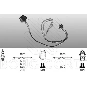 Kit de câbles d'allumage EFI AUTOMOTIVE 6202