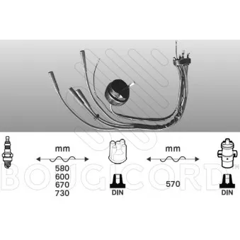 Kit de câbles d'allumage EFI AUTOMOTIVE 6203