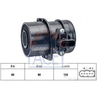 Débitmètre de masse d'air FACET 10.1191
