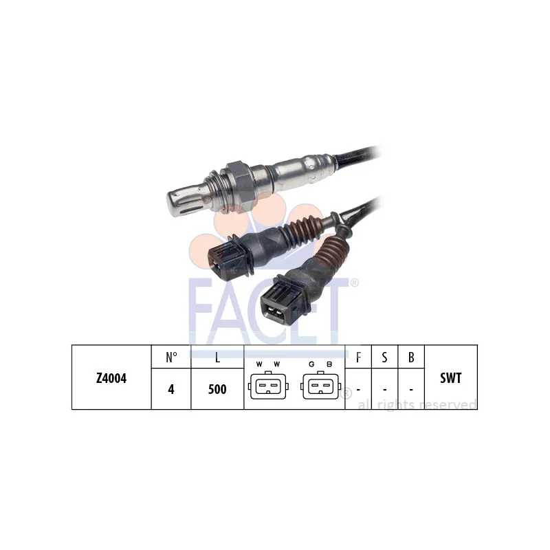 Sonde lambda FACET 10.7036