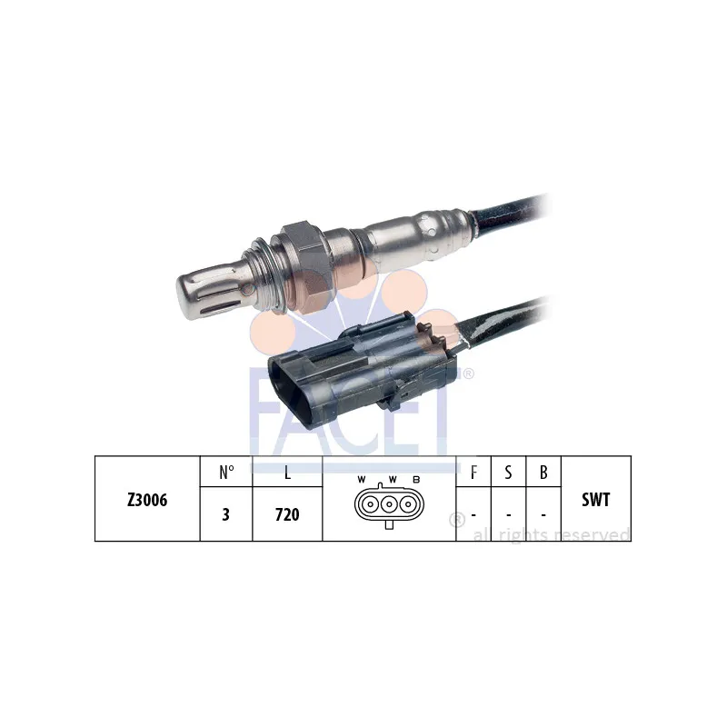 Sonde lambda FACET 10.7058