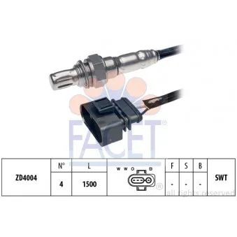 Sonde lambda FACET 10.7087