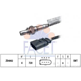 Sonde lambda FACET 10.7163