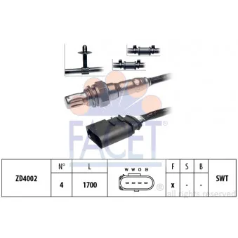 Sonde lambda FACET 10.7165