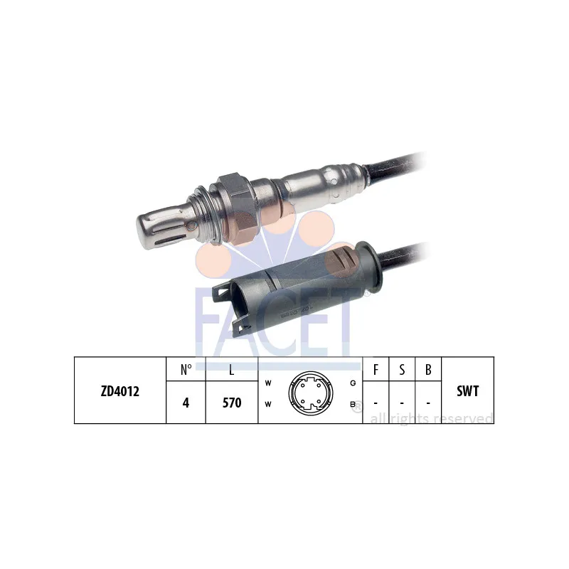 Sonde lambda FACET 10.7253