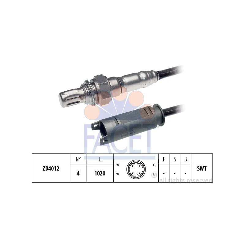 Sonde lambda FACET 10.7255