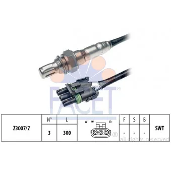 Sonde lambda FACET 10.7264