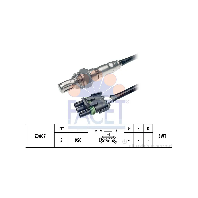 Sonde lambda FACET 10.7265