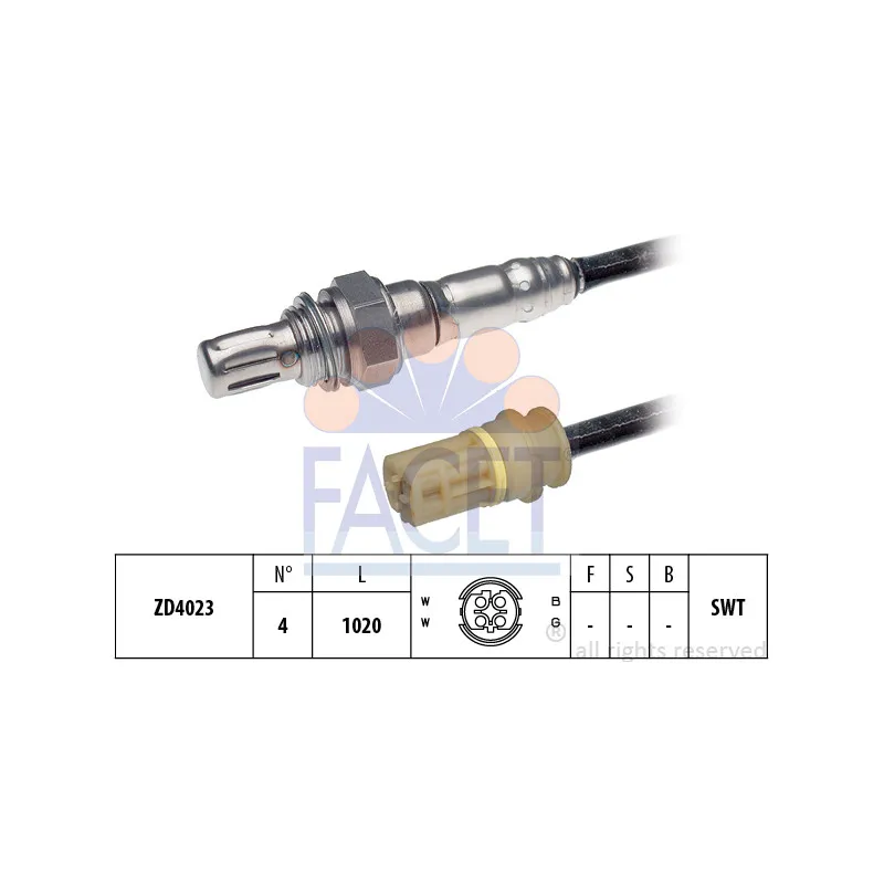 Sonde lambda FACET 10.7273