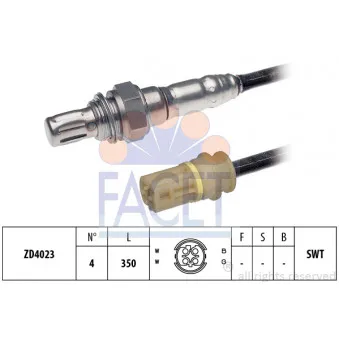 Sonde lambda FACET 10.7274