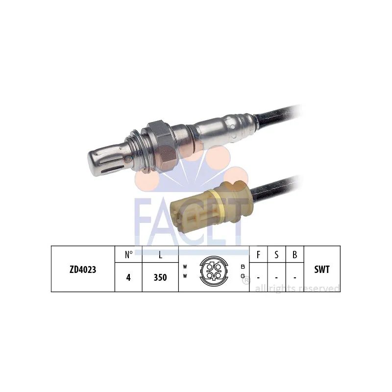 Sonde lambda FACET 10.7274