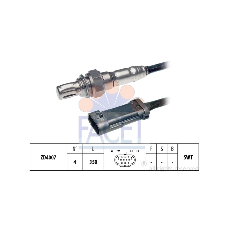 Sonde lambda FACET 10.7280