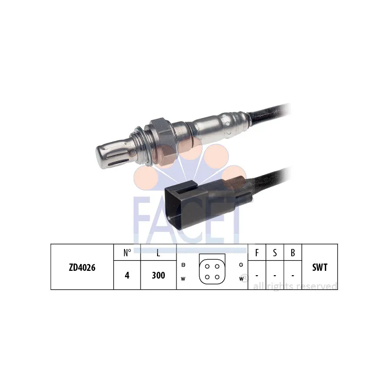 Sonde lambda FACET 10.7296