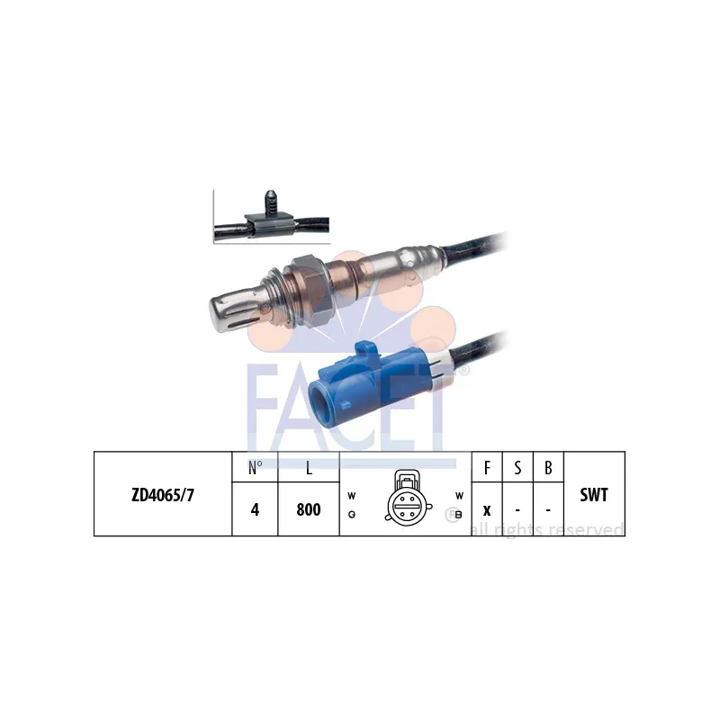 Sonde lambda FACET 10.7326