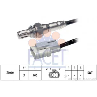 Sonde lambda FACET 10.7327