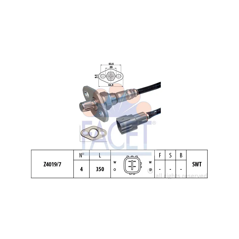 Sonde lambda FACET 10.7370