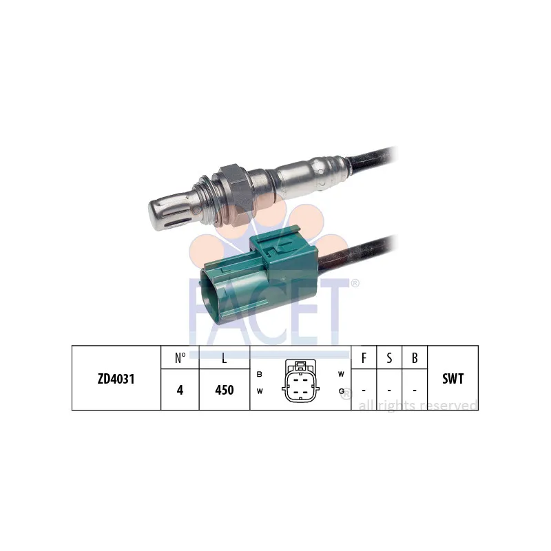 Sonde lambda FACET 10.7392