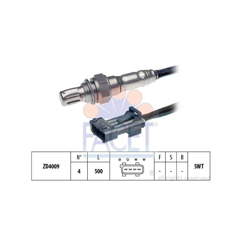 Sonde lambda FACET 10.7432