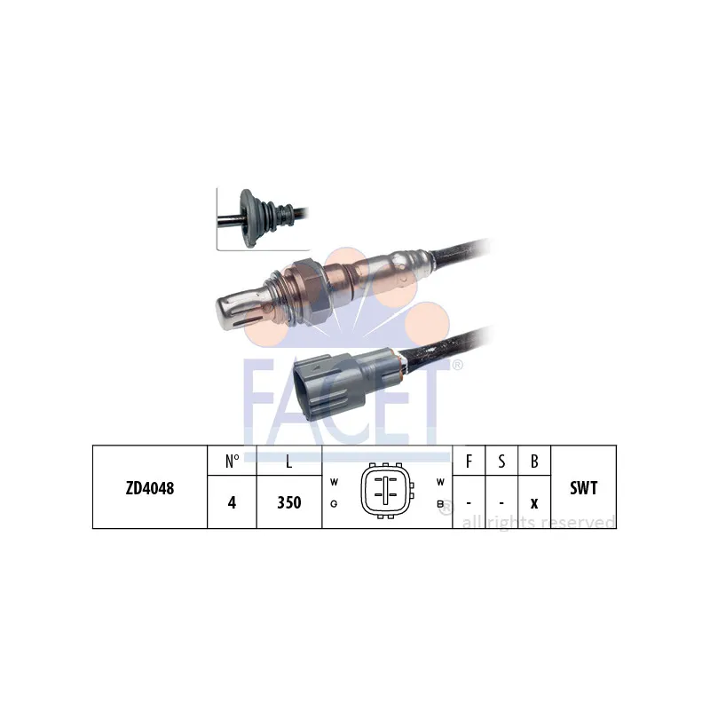 Sonde lambda FACET 10.7847