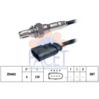 Sonde lambda FACET 10.7920