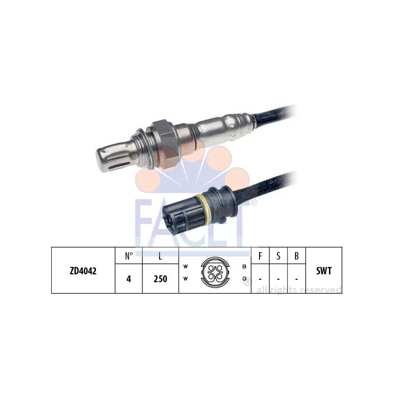 Sonde lambda FACET 10.7958